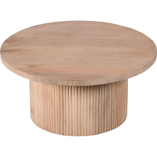 Lewis & Loft Salontafel rond Laila - FSC Mangohout - Rond ⌀70 - Naturel Bruin