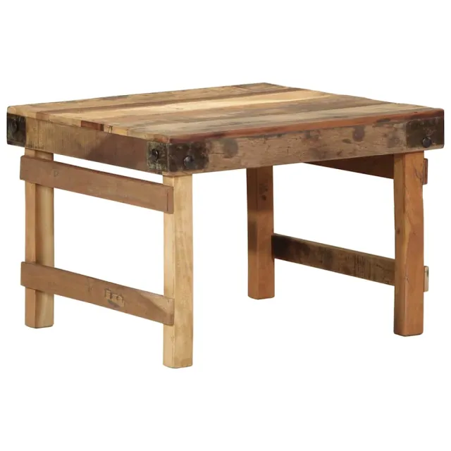 vidaXL Salontafel Bruin 60 x 55 x 40 cm Massief Gerecycled Hout