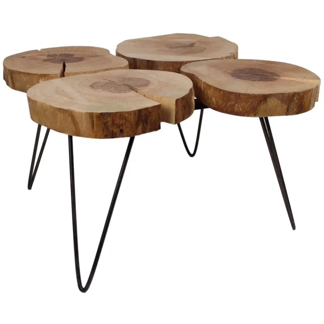 Damn Salontafel 80 x 80 cm bruin