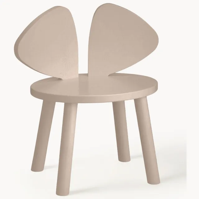 Nofred Kinderstoel Mouse van hout Beige