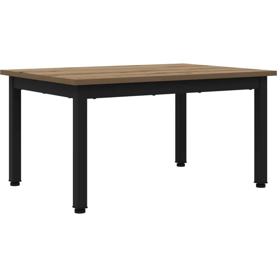 vidaXL Salontafel Artisanaal eiken 70 x 50 x 36 cm Bewerkt hout Bruin