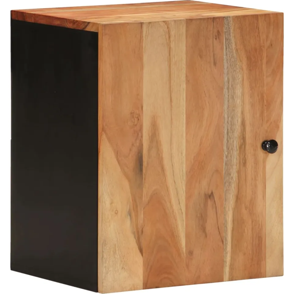 vidaXL Badkamerwandkast 38x33x48 cm massief acaciahout bruin, foto 3
