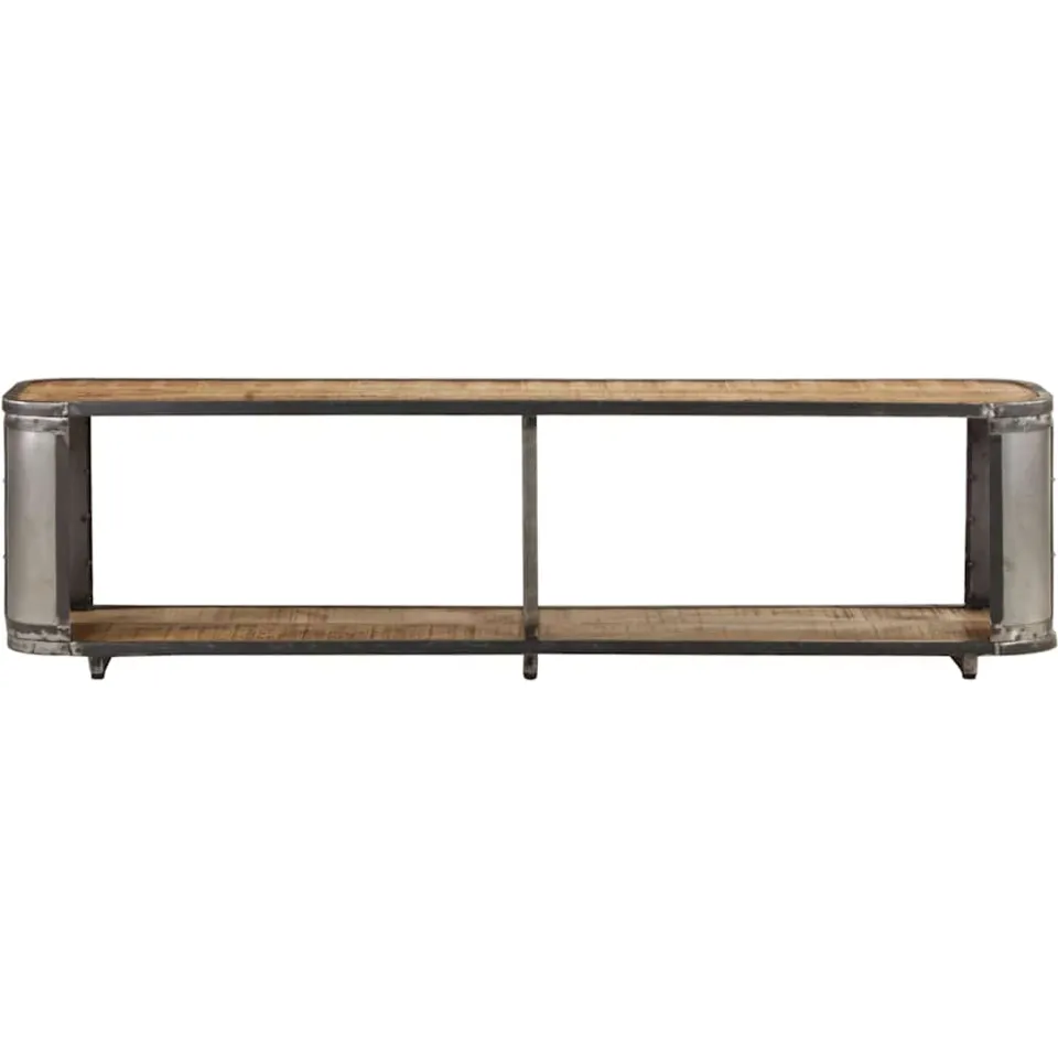 vidaXL Tv-meubel 150x30x40 cm massief mangohout bruin, foto 2