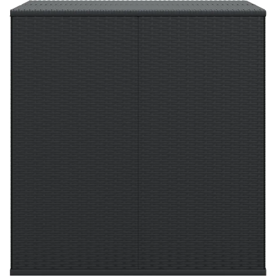 vidaXL Tuinbox 100x97,5x104 cm polyetheen rattan zwart, foto 3