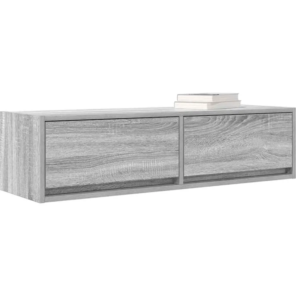 vidaXL TV-kast 100 x 31 x 25,5 cm Grijs sonoma Bewerkt hout