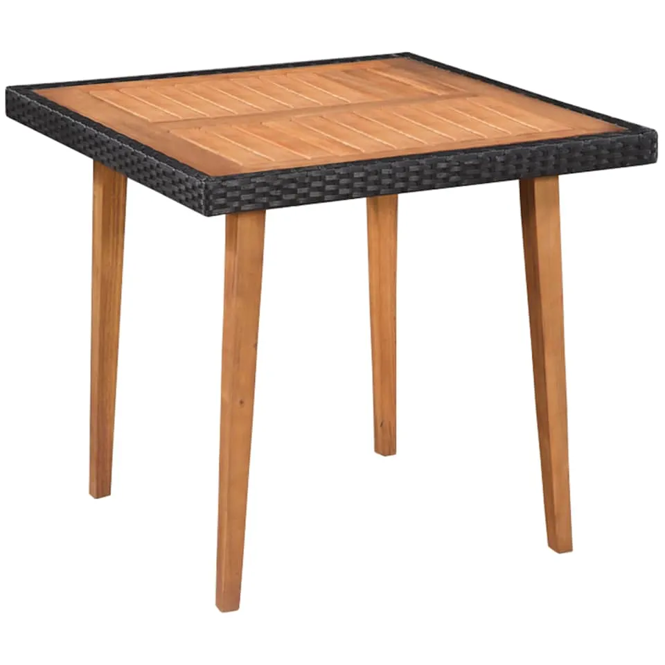 vidaXL 5-delige Tuinset poly rattan zwart en bruin, foto 3