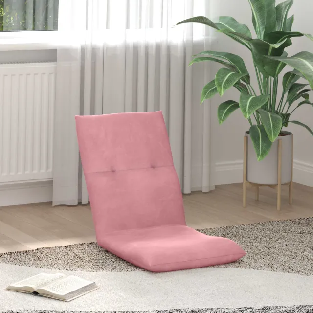vidaXL Verstelbare vlo stoelen Roze Fluweel