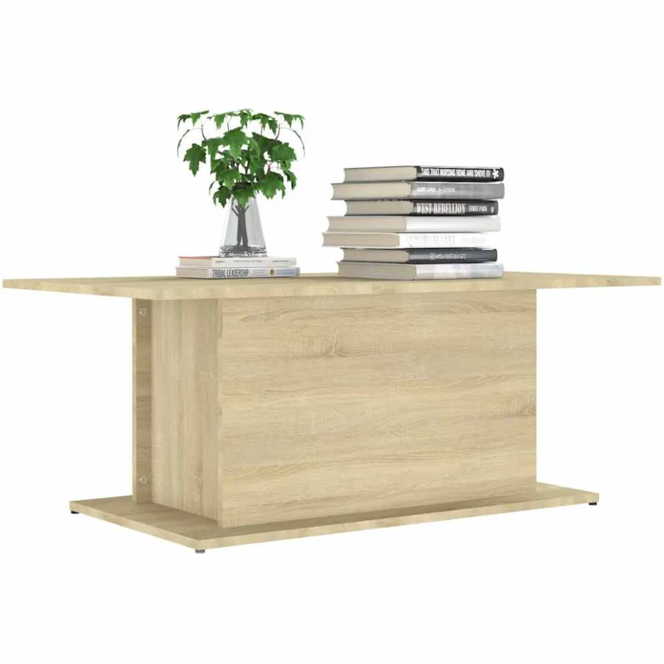 vidaXL Salontafel 102x55,5x40 cm bewerkt hout sonoma eikenkleurig, foto 3
