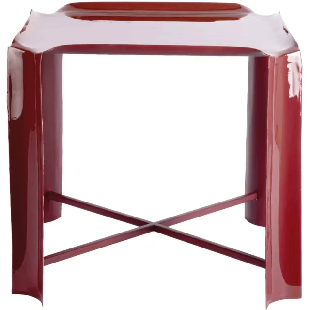 Leitmotiv Bijzettafel Cadiz - Bordeauxrood - 41x41x41cm - Scandinavisch