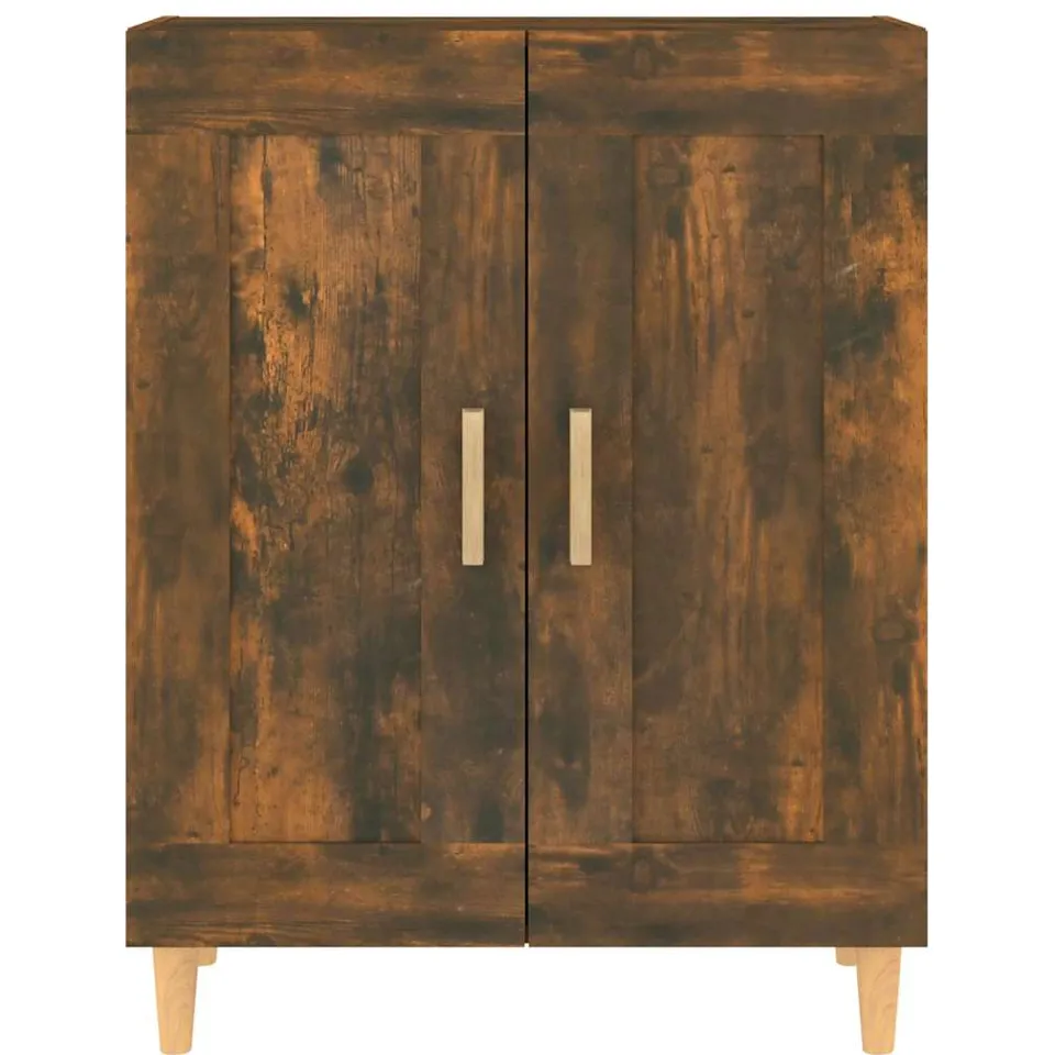 vidaXL Dressoir 69,5x34x90 cm bewerkt hout gerookt eikenkleurig, foto 4