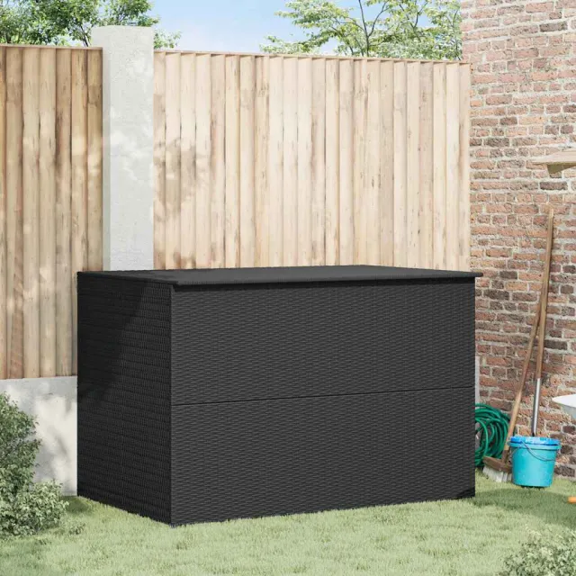 vidaXL Tuinbox 150x100x100 cm poly rattan zwart, foto 2