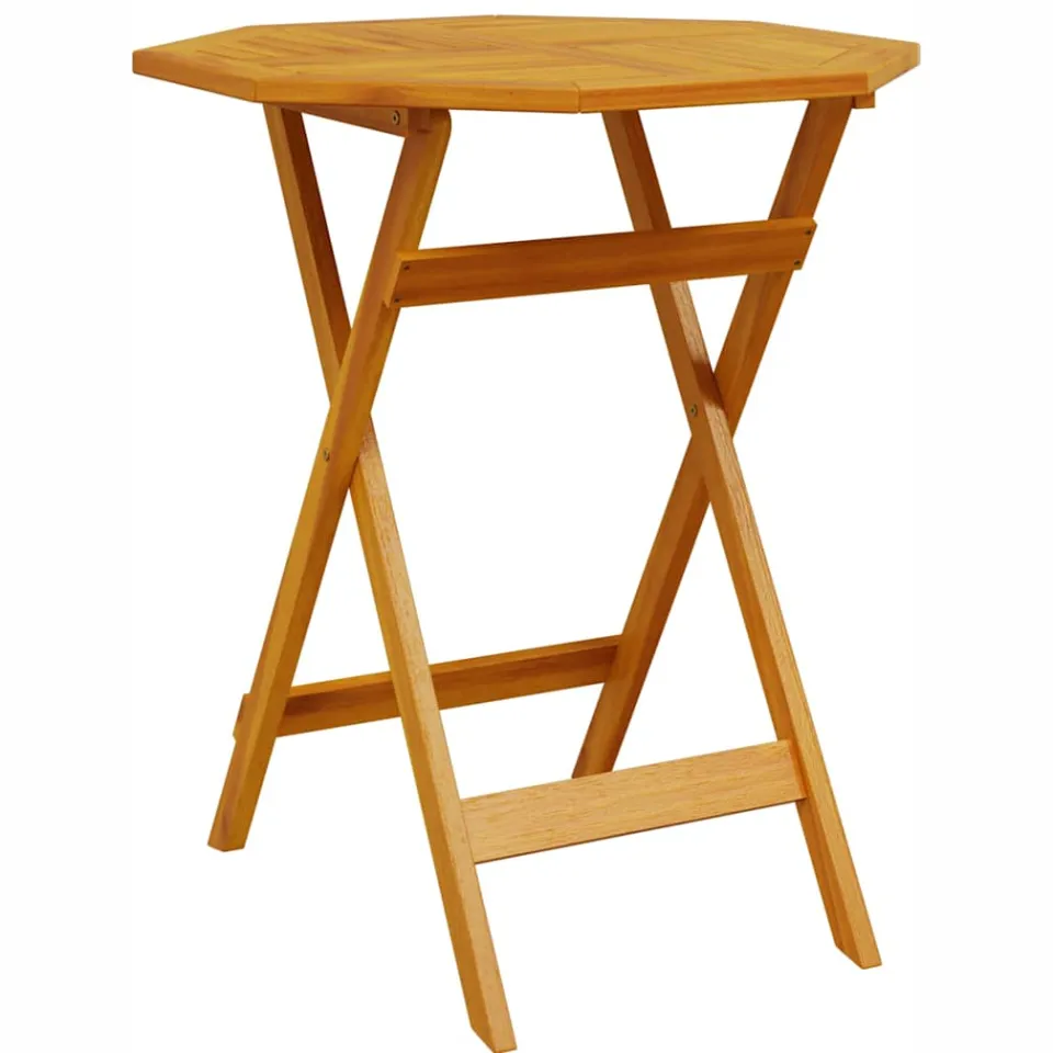 vidaXL Tuintafel inklapbaar Ø70x75 cm massief acaciahout Bruin
