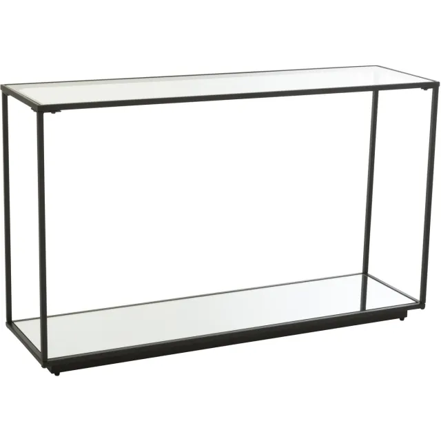 J-Line console - ijzer/glas - zwart