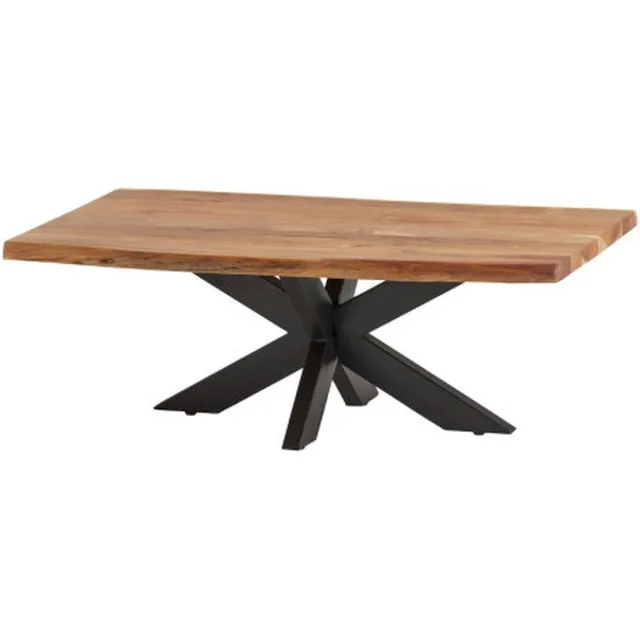 MySons Nijwie Salontafel Felix 120 cm Kruispoot Acacia - Naturel | Meubelplaats