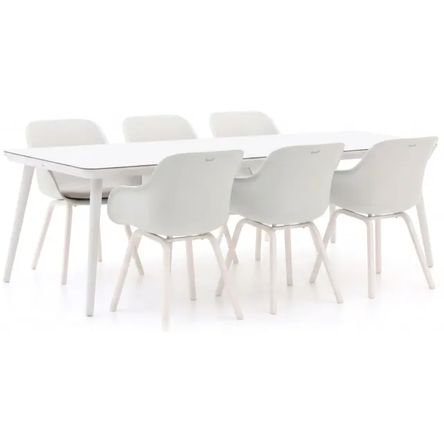 Hartman tuinmeubelen Hartman Le Soleil Element/Sophie Studio 240cm dining tuinset 7-delig Wit