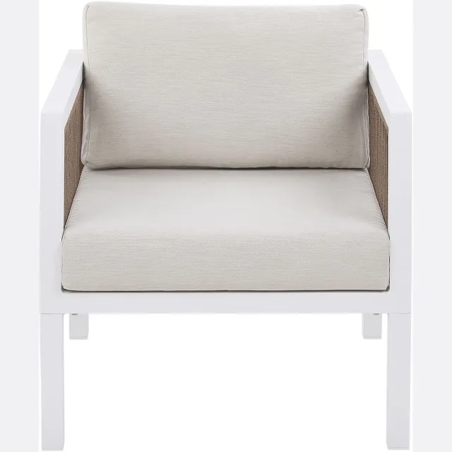 Beliani BORELLO - Loungeset voor 5 - Wit - Aluminium