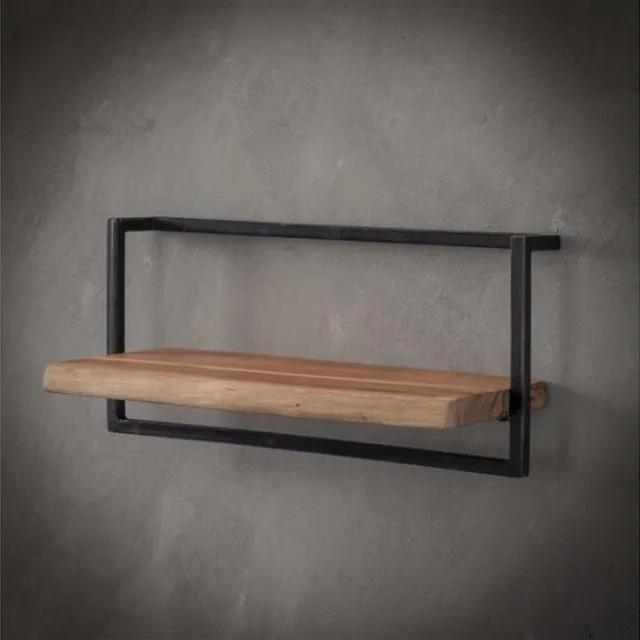 Meubelplaats Wandplank Timber 65 cm massief acacia naturel
