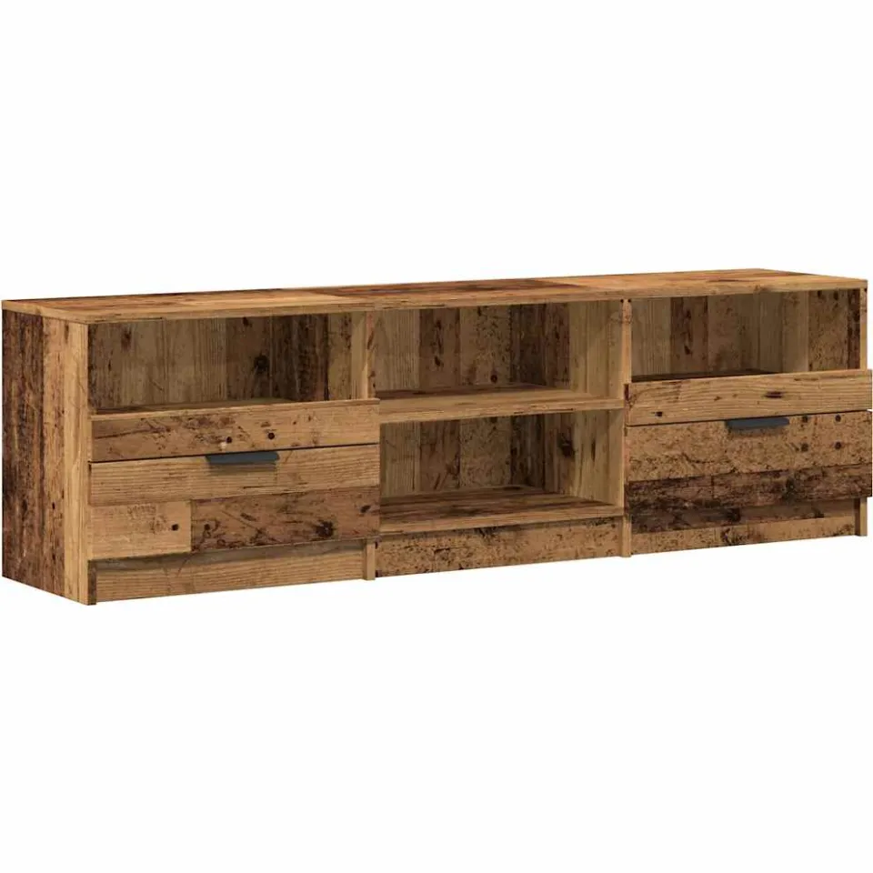 vidaXL Tv-meubel 150x33,5x45 cm bewerkt hout oud houtkleurig bruin, foto 3