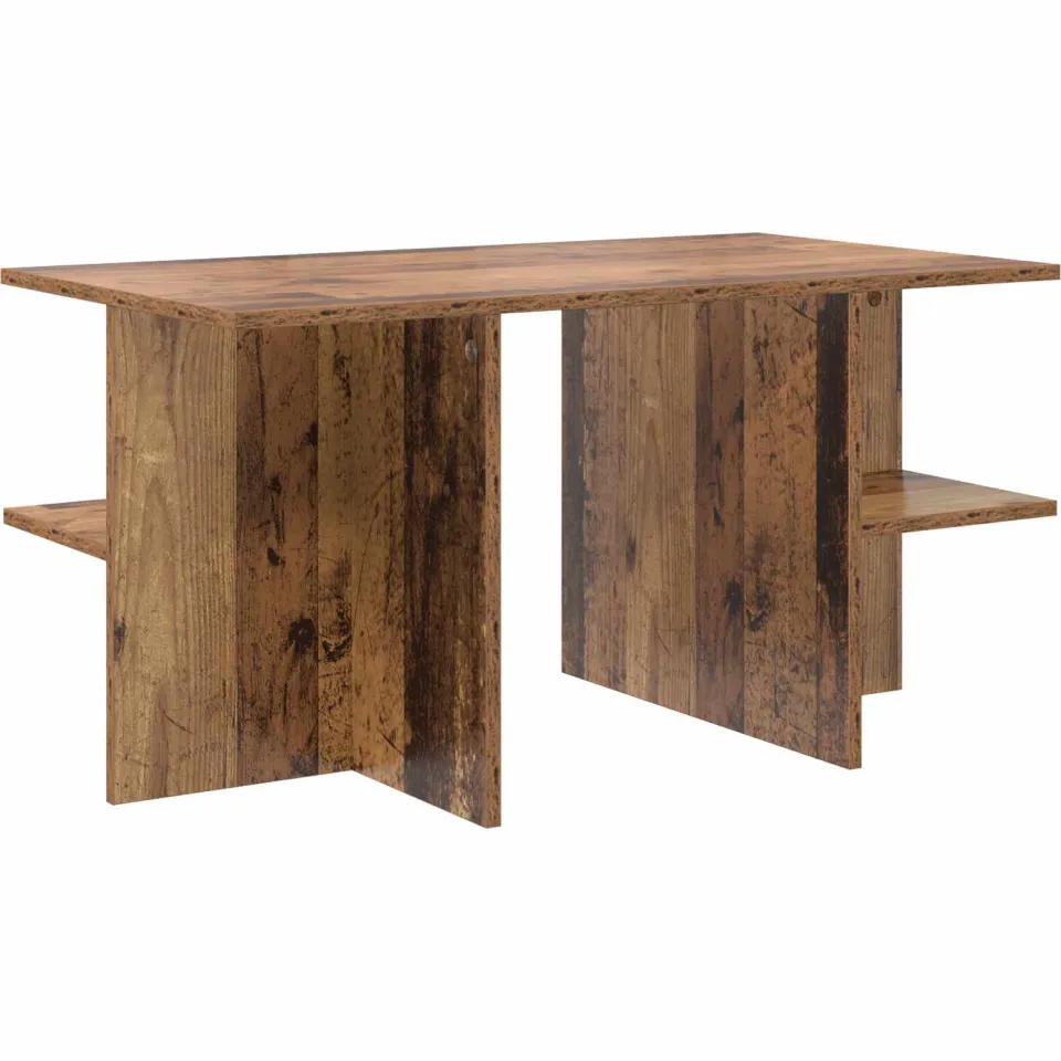 vidaXL Salontafel Oud hout 87 x 50 x 45 cm Geconstrueerd hout bruin, foto 3