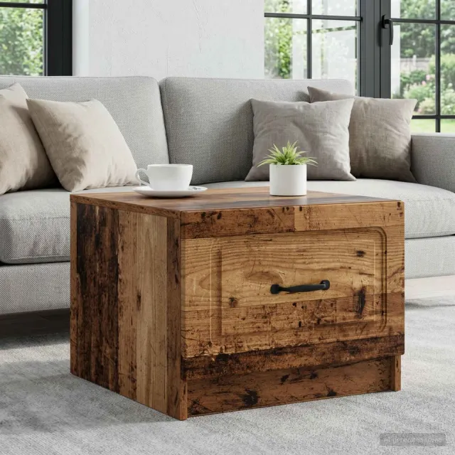 vidaXL Salontafel Oud hout 49 x 50 x 37 cm Bewerkt hout bruin, foto 2