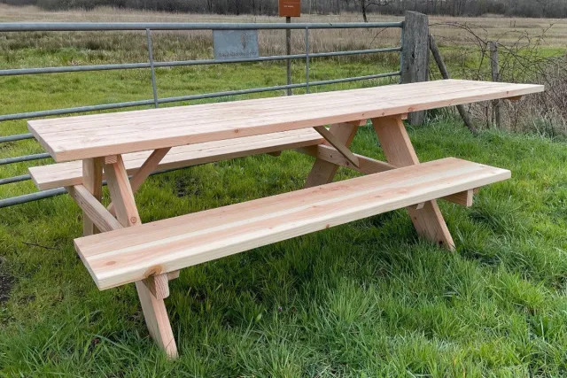 Rockwood® Rolstoel Picknicktafel Douglas 2.80m Naturel