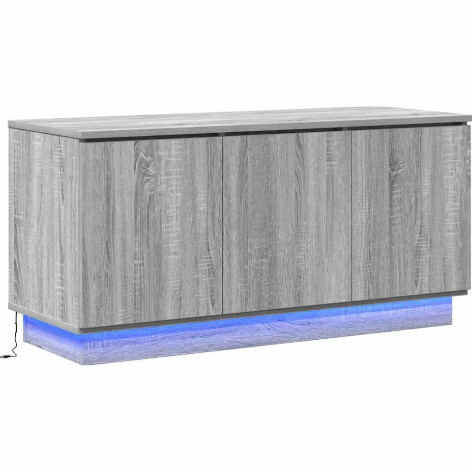 vidaXL TV-kast 100 x 38 x 49 cm Grijs Sonoma Bewerkt hout, foto 3