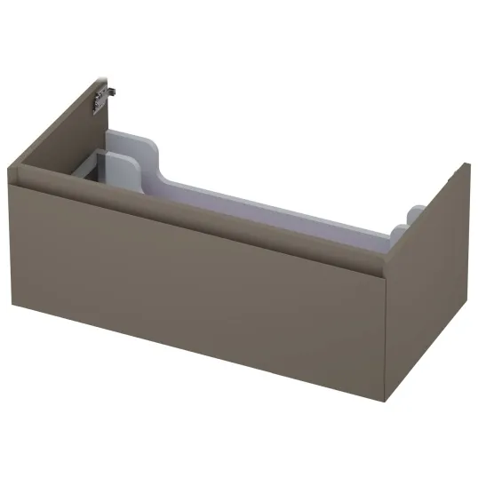 Ink onderkast 1 lade greeploos mat taupe