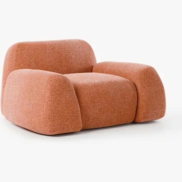 Westwing Collection Loungefauteuil Wolke Terracotta