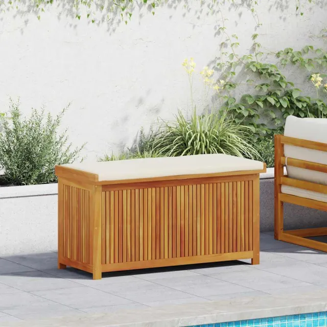 vidaXL Opbergbox voor buiten 113x50x60,5 cm massief acaciahout bruin, foto 2