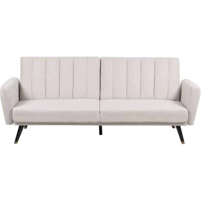 Beliani VIMMERBY - Slaapbank - Beige - Polyester