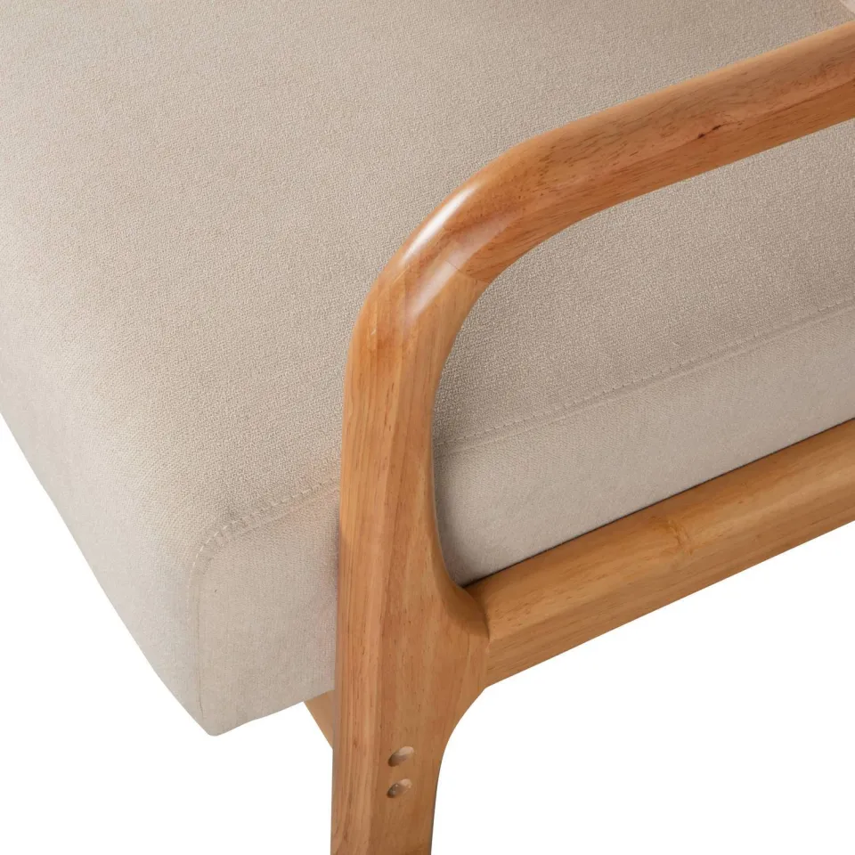 WOOOD Mark Fauteuil - Chenille - Zand - 75x67x82, foto 7