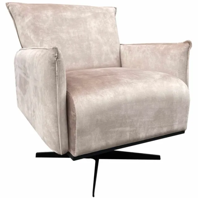 NordXL Fauteuil Philippe velvet beige