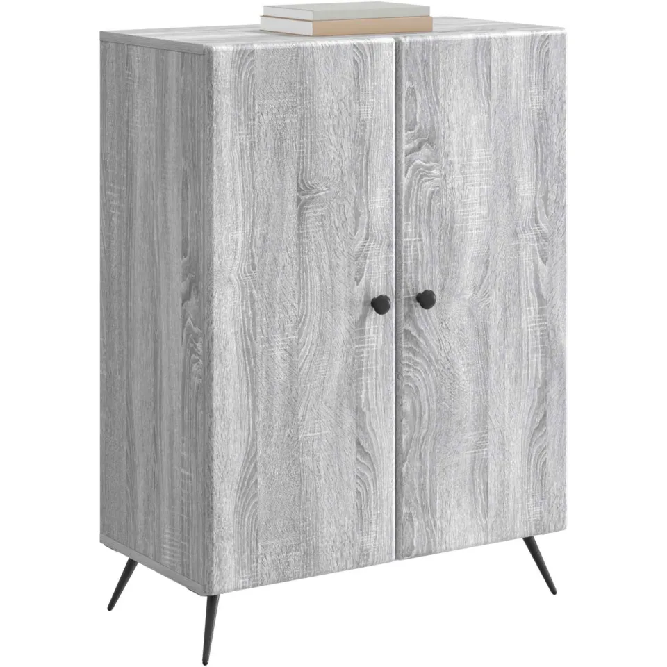 vidaXL Dressoir Grijs sonoma 66 x 34,5 x 90 cm Bewerkt hout