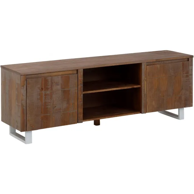 Notio Living Lagos|TV-meubel met 2 deuren in grenen bruin