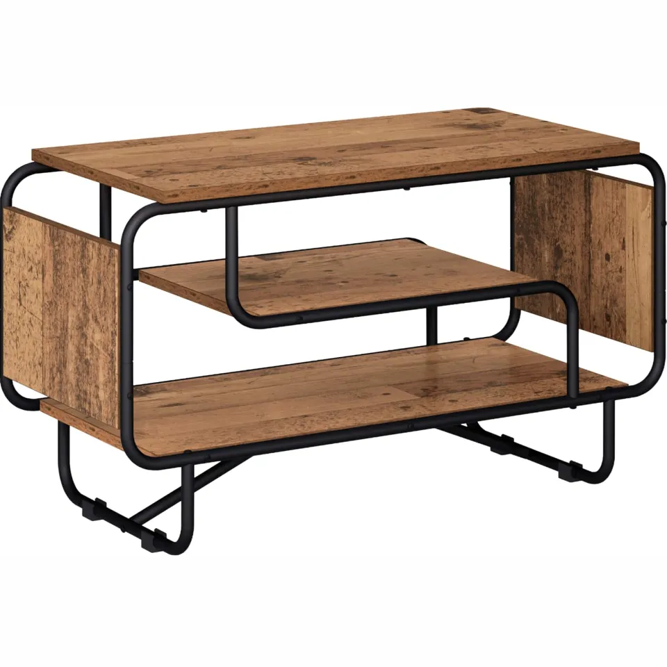 vidaXL TV-standaard 80 x 36 x 45 cm Oud hout bruin, foto 3