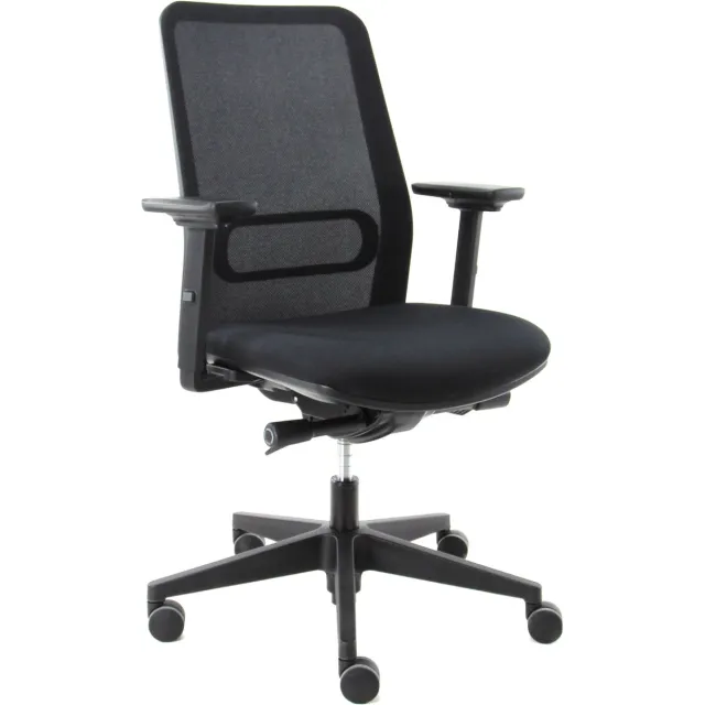Workliving Dreamliner Mesh Black Edition - Ergonomische Bureaustoel NEN 1335 Zwart - Mesh - Zwart