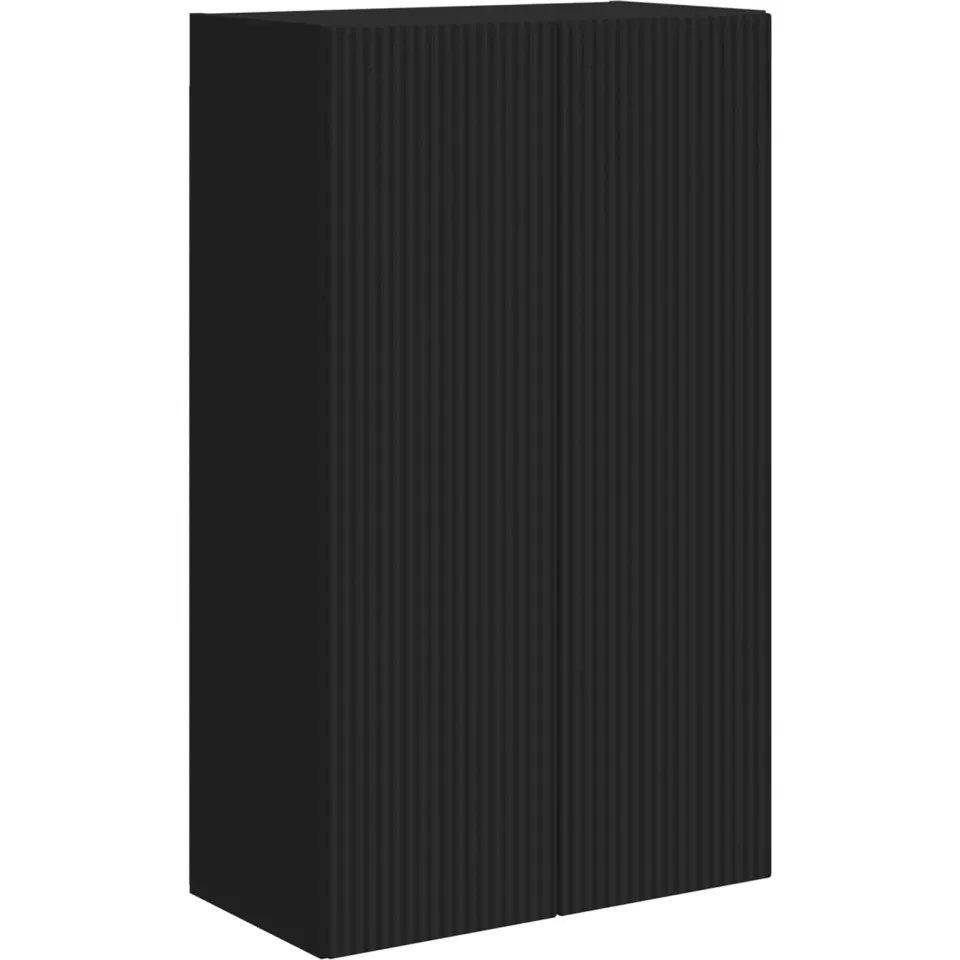 vidaXL TV-wandkast 59,5 x 31 x 100 cm Zwart Bewerkt hout, foto 3