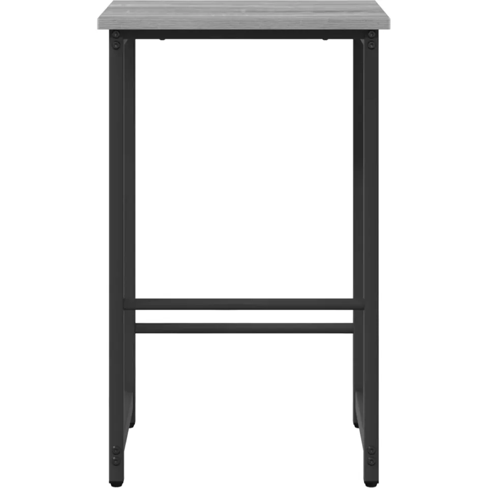 vidaXL Barkruk Grijs Sonoma 40 x 32 x 74 cm Bewerkt hout