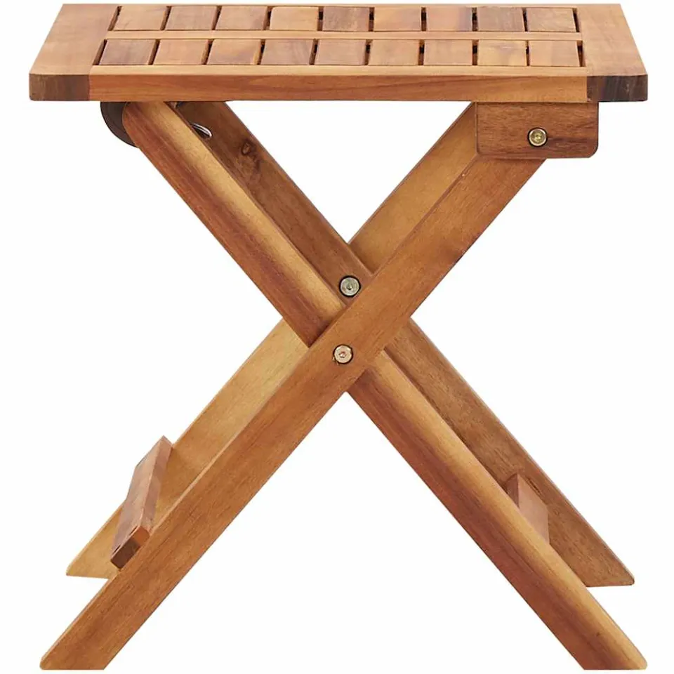 vidaXL Salontafel inklapbaar 40x40x40 cm massief acaciahout bruin, foto 3