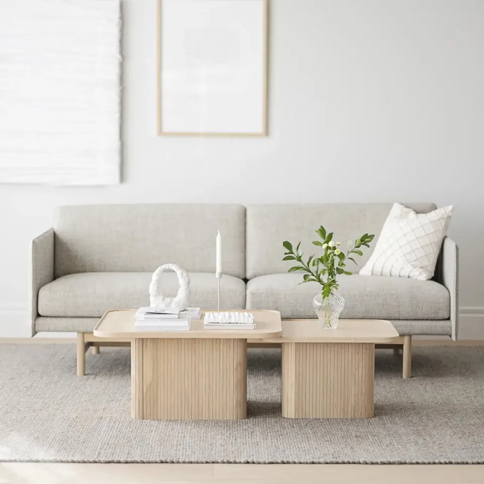 Rowico Home Sullivan houten bijzettafel whitewash - 60 x 60 cm, foto 5
