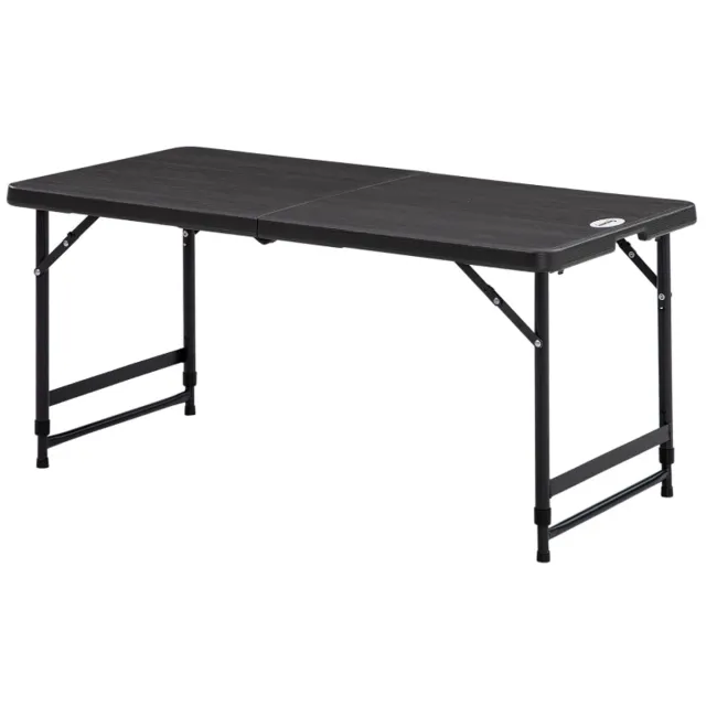 Zenzee Tuintafel voor 4 personen - Tafel - Tuinmeubelen - Grijs/zwart - 118 x 60 x 74 cm
