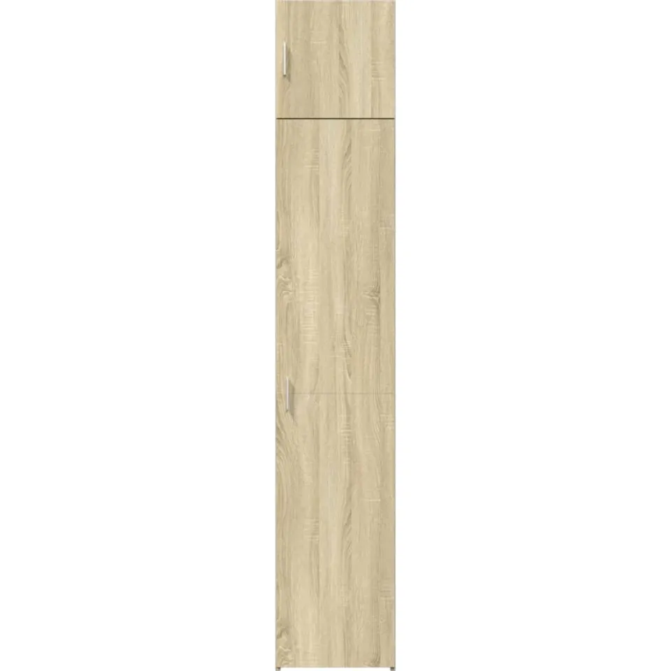 vidaXL Opbergkast smal 40x42,5x225 cm bewerkt hout sonoma eikenkleurig Bruin