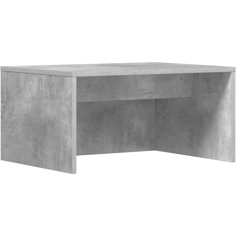 vidaXL Wandbureau Beton Grijs Bewerkt hout 60 x 45 x 30 cm, foto 3