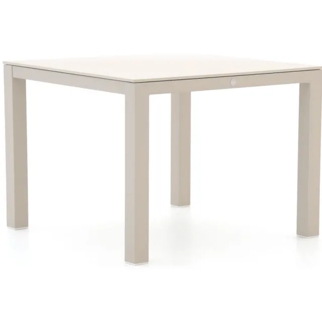 Suns Monte Vari dining tuintafel 100x100x75cm Taupe