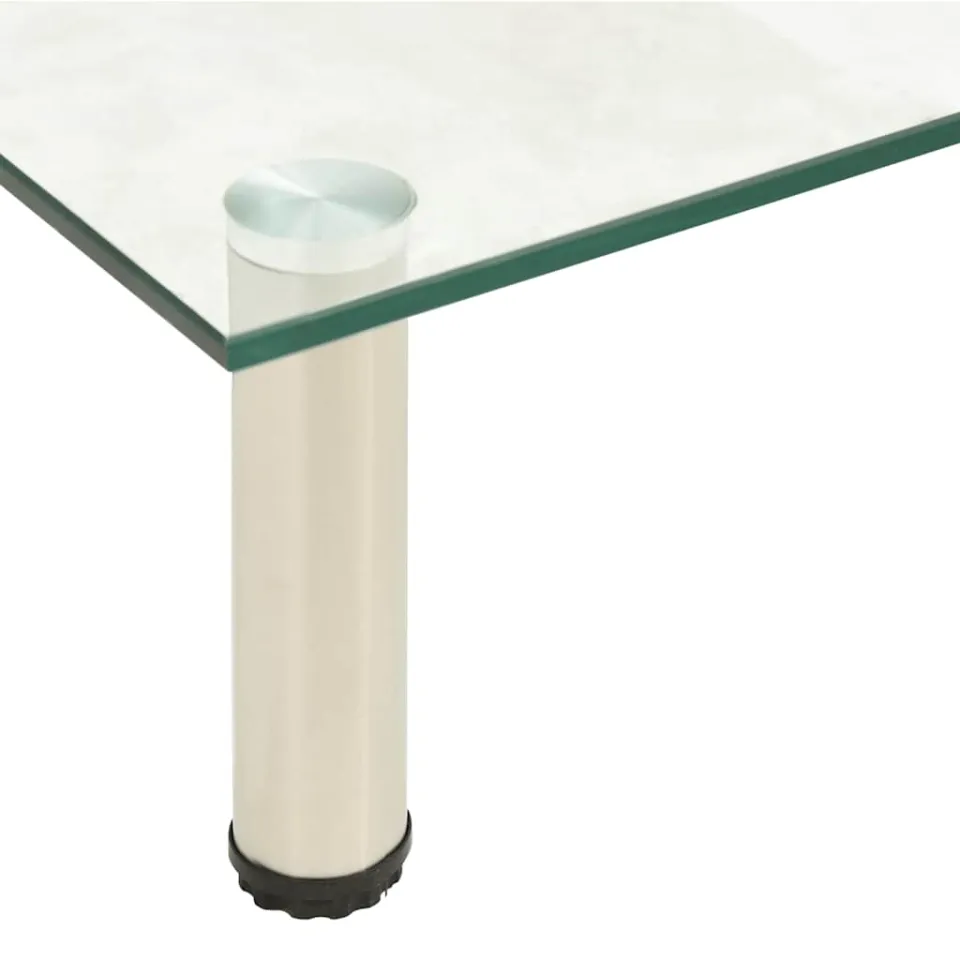 vidaXL Tv-meubel 80x35x17 cm gehard glas transparant transparent, foto 3
