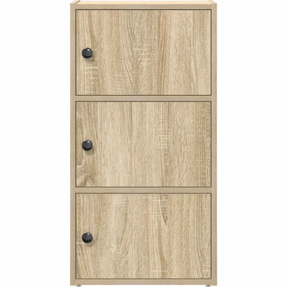 vidaXL Boekenkast 40x24x77 cm bewerkt hout sonoma eikenkleurig, foto 4