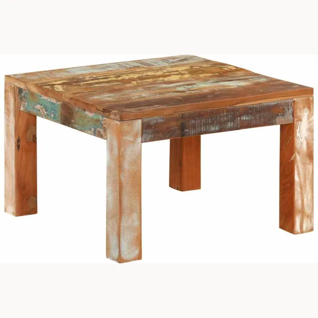 vidaXL Salontafel 55x55x35 cm massief gerecycled hout meerkleurig, foto 2