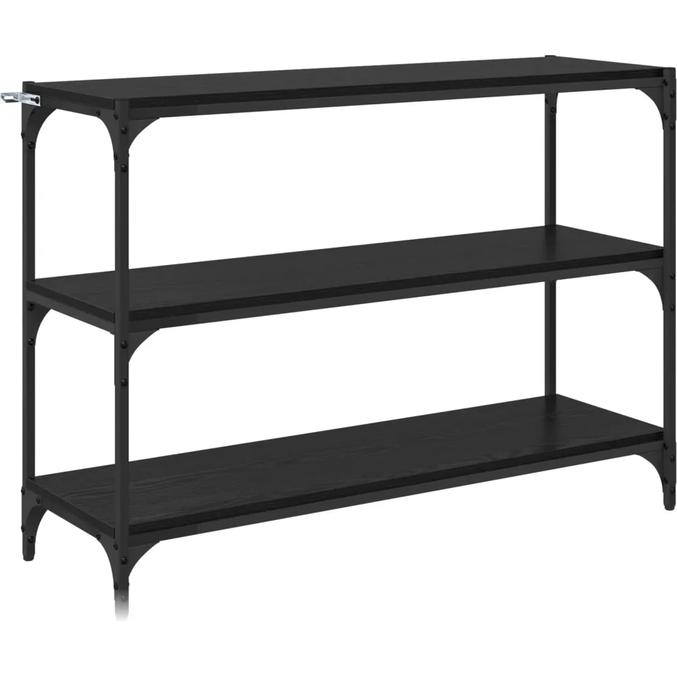 vidaXL Boekenkast Zwart eiken 100 x 33 x 70,5 cm