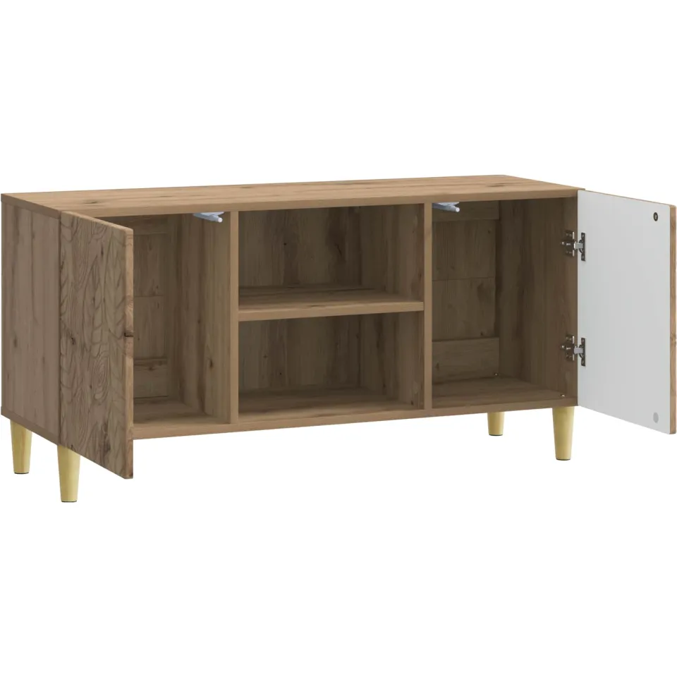 vidaXL TV-kast 102 x 34,5 x 50 cm Artisanaal eiken Bewerkt hout, foto 4