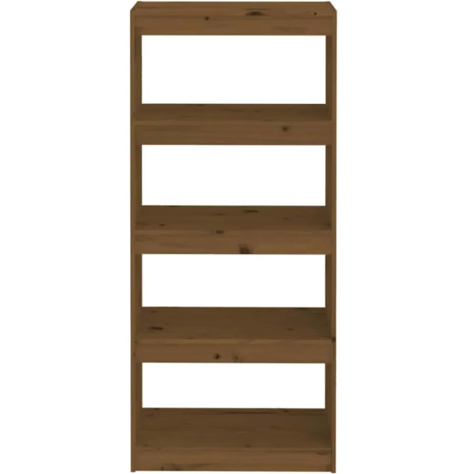 vidaXL Boekenkast/kamerscherm 60x30x135,5 cm grenenhout honingbruin bruin, foto 4